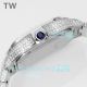 TW Factory Swiss Replica Ice Out Cartier Santos 40mm Full Diamond Roman Face Watch (6)_th.jpg